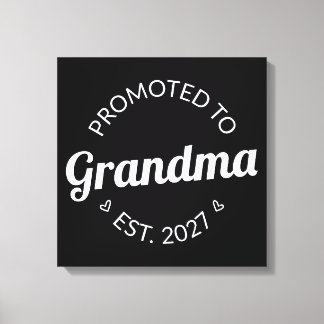 Benoemd tot oma vanaf 2027 Nieuwe Oma I Canvas Afdruk