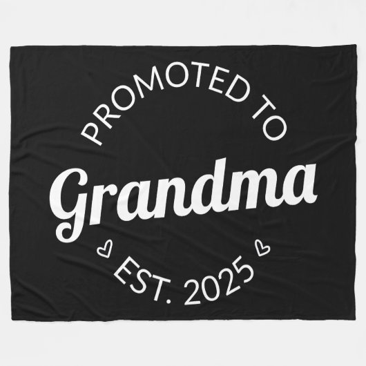 Benoemd tot oma Verw. 2025 I Fleece Deken (Voorkant (Horizontaal))