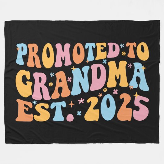 Benoemd tot oma Verw. 2025 III Fleece Deken (Voorkant (Horizontaal))