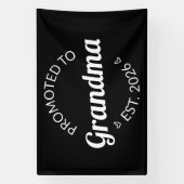 Benoemd tot oma Verw. 2026 I Spandoek (Verticaal)