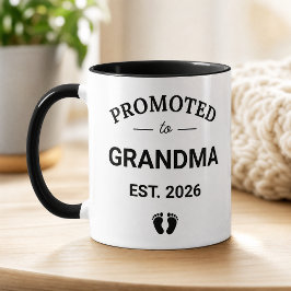 Benoemd tot oma Verwacht 2026 Nieuwe oma Mok