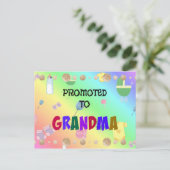 Benoemd tot oma, viering ontwerp briefkaart (Staand voorkant)