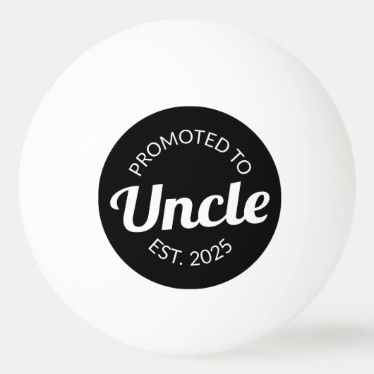 Benoemd tot Oom Geschat 2025 I Pingpongbal (Voorkant)