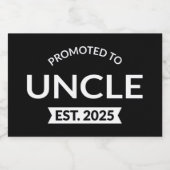 Benoemd tot Oom Geschat 2025 II Sparkling Wijnetiket (Enkel label)