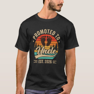 Benoemd tot oom Geschat 2026 Grootouders Baby Aank T-shirt