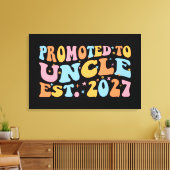 Benoemd tot Oom Geschat 2027 Nieuwe Oom Canvas Afdruk (Insitu (Woonkamer))