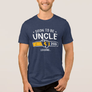 Benoemd tot Oom gesticht 2026 Baby Aankondiging 20 Tri-Blend Shirt