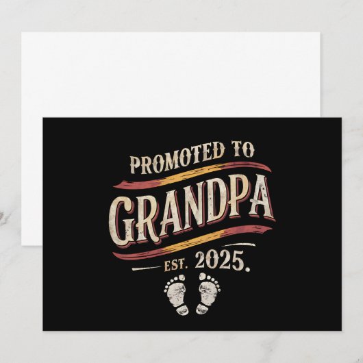 Benoemd tot opa 2025 Opa est 2025  Kaart (Voorkant / Achterkant)