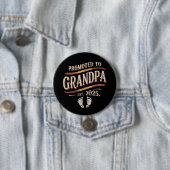 Benoemd tot opa 2025 Opa is 2025 Ronde Button 7,6 Cm (In situ)