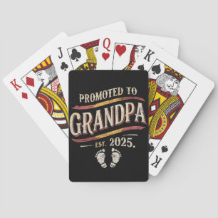 Benoemd tot opa 2025 Opa wordt 2025  Pokerkaarten