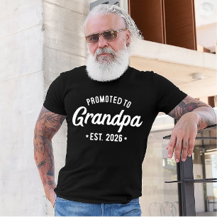 Benoemd tot opa 2026 Nieuwe opa Est 2026 T-shirt