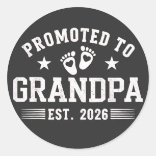 Benoemd tot opa 2026 ronde sticker