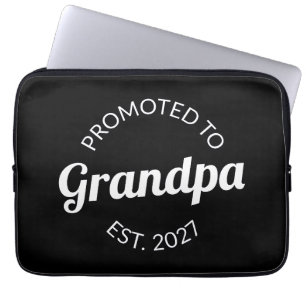 Benoemd tot Opa Est 2021 Nieuwe Papa I Laptop Sleeve