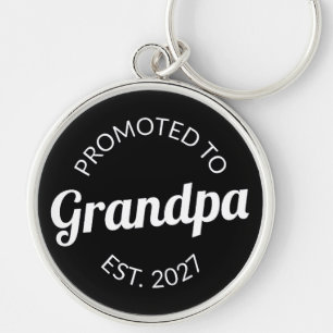 Benoemd tot Opa Est 2021 Nieuwe Papa I Sleutelhanger