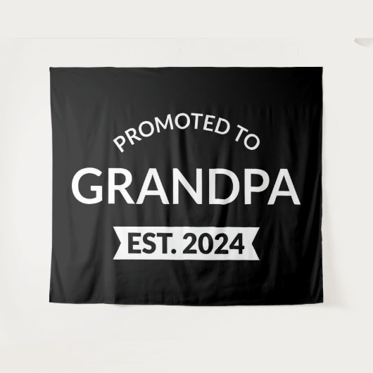 Benoemd tot opa - Geschat 2024 II Wandkleed (Voorkant (horizontaal))