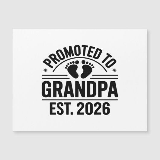 Benoemd tot opa, Geschat 2026, Grappige nieuwe opa (Voorkant)