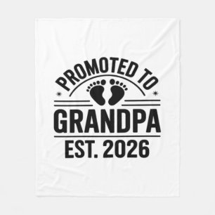 Benoemd tot opa, Geschat 2026, Grappige nieuwe opa Fleece Deken