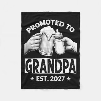 Benoemd tot opa Geschat 2027 Grootouders Baby Fleece Deken