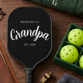 Benoemd tot Opa - Jaar van Oprichting Zwart Pickleball Paddle