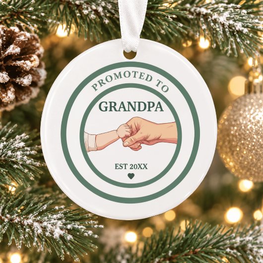 Benoemd tot opa - Opgericht 20XX kerstbal Ornament