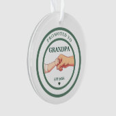 Benoemd tot opa - Opgericht 20XX kerstbal Ornament (voorkant)
