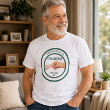 Benoemd tot opa - Oprichtingsjaar 20XX T-shirt