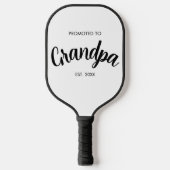 Benoemd tot opa - Oprichtingsjaar Wit Pickleball Paddle (Voorkant)