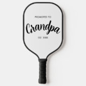 Benoemd tot opa - Oprichtingsjaar Wit Pickleball Paddle (Achterkant)