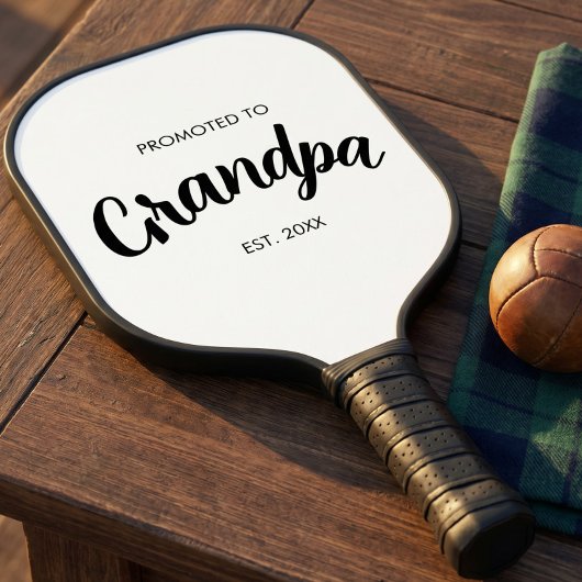 Benoemd tot opa - Oprichtingsjaar Wit Pickleball Paddle