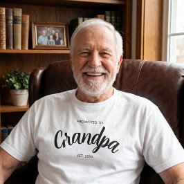 Benoemd tot opa - Oprichtingsjaar Wit T-shirt