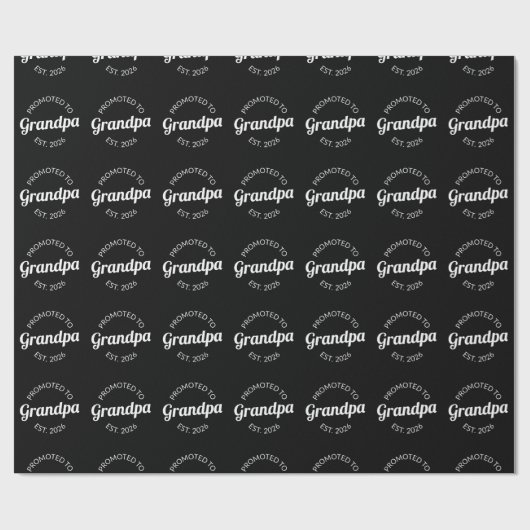 Benoemd tot opa vanaf 2026 I Cadeaupapier (Vlak)