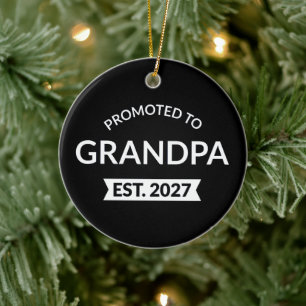 Benoemd tot opa Verwacht 2027 Nieuwe papa II Keramisch Ornament