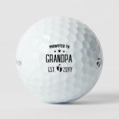 Benoemd tot opa zwangerschapsaankondiging golfballen (Voorkant)