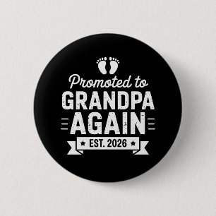 Benoemd tot opnieuw opa Est 2026 binnenkort famili Ronde Button 5,7 Cm