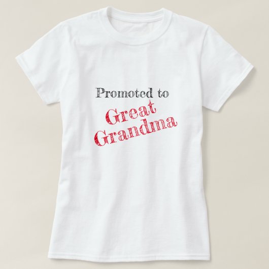"Benoemd tot Oud-Oma" T-shirt (Design voorkant)