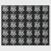 Benoemd tot Oud-oudopa Est 2026 Zwangerschap Baby Cadeaupapier (Vlak)