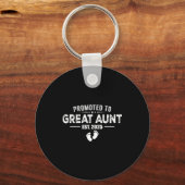 Benoemd tot Oudoom 2025 Baby & Oom Grappig Sleutelhanger (Voorkant)