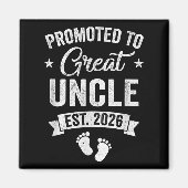 Benoemd tot Oudoom Geschat 2026 Zwangerschapsaanko Magneet (Voorkant)