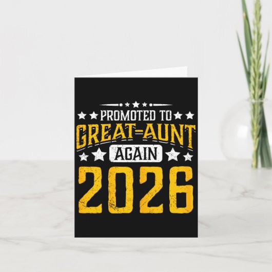 Benoemd tot overgroot-tante 2026 trots 2e 3e keer kaart (Voorkant)