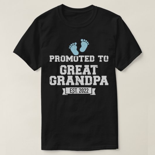 Benoemd tot overgrootvader 2022 t-shirt (Design voorkant)