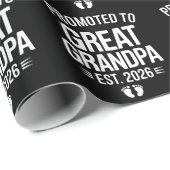 Benoemd tot overgrootvader Est 2026 Zwangerschap B Cadeaupapier (Rol Hoek)