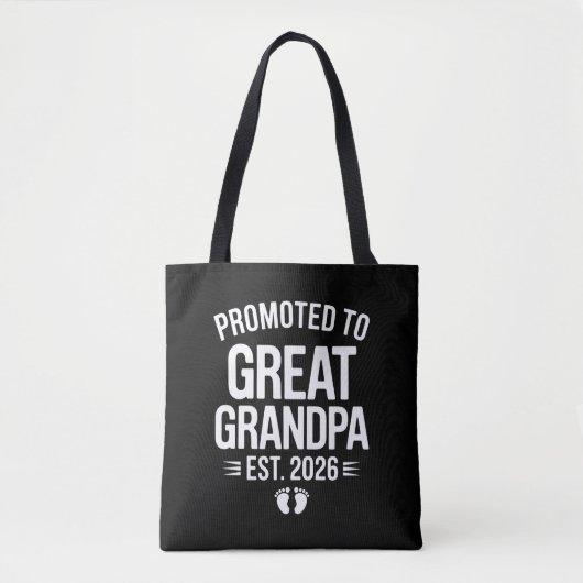 Benoemd tot overgrootvader Geschat 2026 Zwangersch Tote Bag (Voorkant)