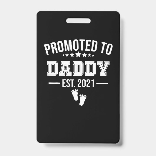 Benoemd tot papa 2021 Eerste keer vaders Badge (Voorzijde)