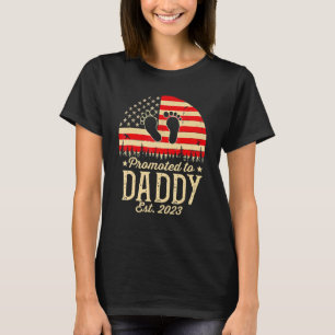 Benoemd tot papa 2023 Eerste keer vaders Nieuwe pa T-shirt