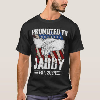 Benoemd tot papa 2024 voor de nieuwe papa patriot t-shirt