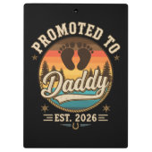 Benoemd tot papa 2026 klembord (Achterkant)