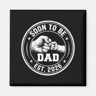 Benoemd tot papa 2026 vintage zwangerschap magneet