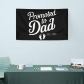 Benoemd tot papa EST 2025 Grappig Binnenkort papa Spandoek (Beurs)