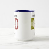 Benoemd tot Papa | Gepersonaliseerde Eerste Vaderd Mok (Midden)