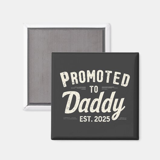 Benoemd tot Papa Gevestigd in 2025 Aanstaande Papa Magneet (Voorkant / Achterkant)